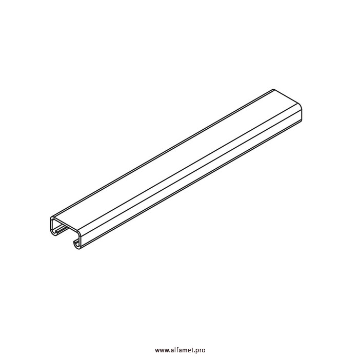 Монтажный профиль СТРАТ неперфорированный 41х21х3000 (2 мм)